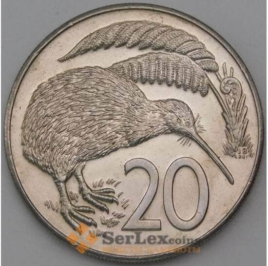 Новая Зеландия 20 центов 1987 КМ62  арт. 29501