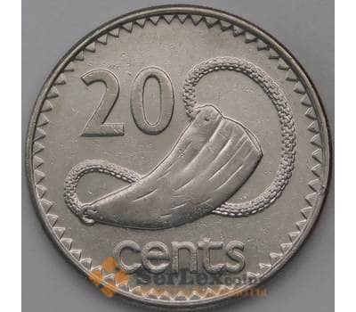 Монета Фиджи 20 центов 2000 КМ53а AU арт. 28720