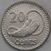 Монета Фиджи 20 центов 2000 КМ53а AU арт. 28720