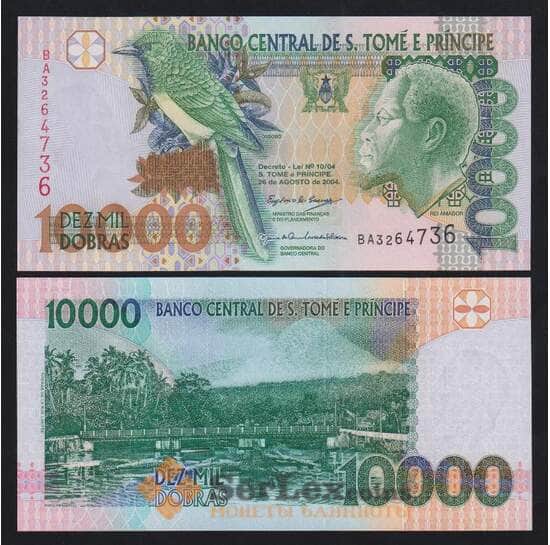Сан-Томе и Принсипи 10000 добрас 2004 Р66с UNC арт. 47539