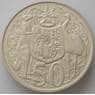 Австралия 50 центов 1966 КМ67 AU Серебро Елизавета II (J05.19) арт. 17200