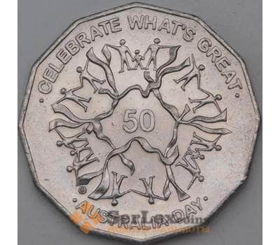 Монета Австралия 50 центов 2010 КМ1500 День Австралии aUNC арт. 28239