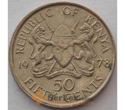 Монета Кения 50 центов 1978 КМ13 aUNC (J05.19) арт. 15843