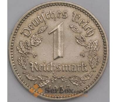 Монета Германия 1 марка (рейхсмарка) 1937 А КМ78 aUNC (J05.19) арт. 14785