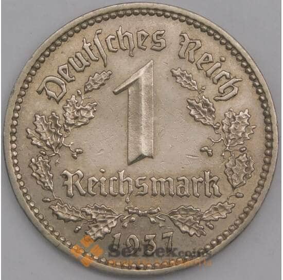 Германия монета 1 марка (рейхсмарка) 1937 А КМ78 aUNC арт. 14785