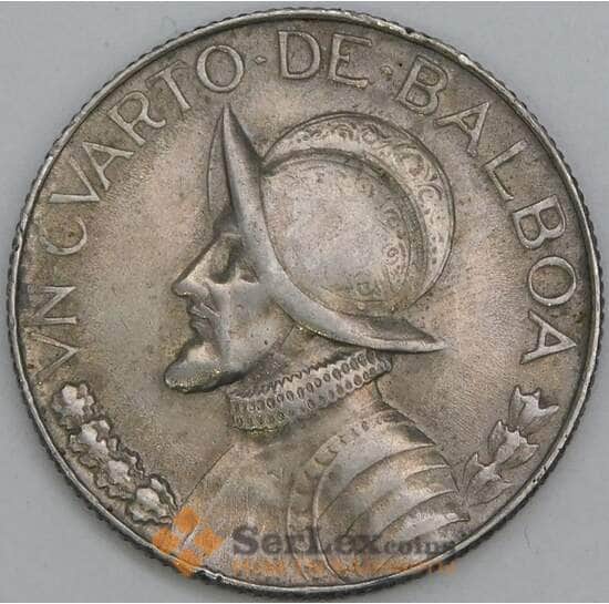 Панама 1/4 бальбоа 1966 КМ11.2а VF арт. 41324