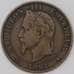 Монета Франция 5 сантимов 1861 А КМ797 XF арт. 22736