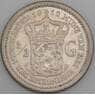 Нидерланды монета 1/2 гульдена 1912 КМ147 AU арт. 46051