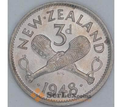 Новая Зеландия 3 пенни 1948 КМ15 UNC арт. 56513