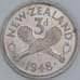 Новая Зеландия 3 пенни 1948 КМ15 UNC арт. 56513