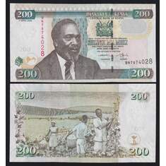 Кения 200 шиллингов 2006 Р49b UNC арт. 52986