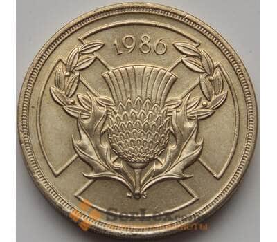 Монета Великобритания 2 фунта 1986 КМ947 aUNC XIII Игры Содружества арт. С02690