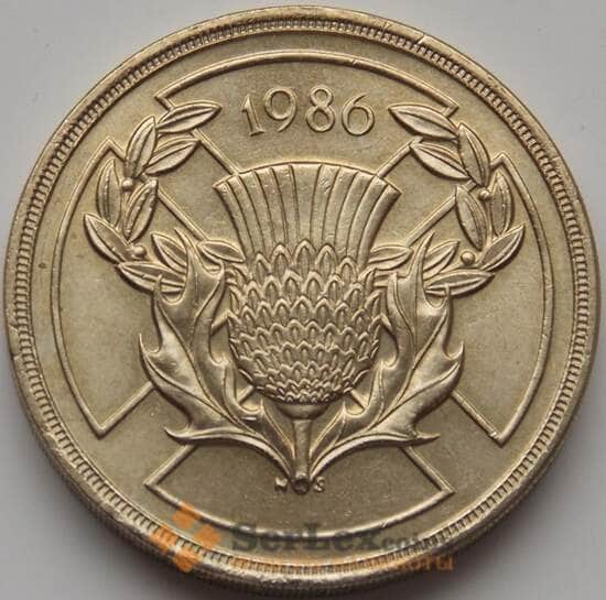 Великобритания 2 фунта 1986 КМ947 aUNC XIII Игры Содружества арт. С02690