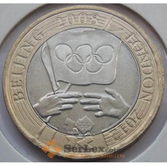 Великобритания 2 фунта 2008 КМ1106 Олимпиада арт. С02692