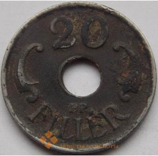 Венгрия 20 филлеров 1941-1944 КМ520 арт. С02975