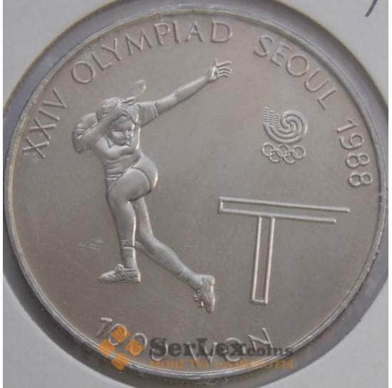 Южная Корея 1000 вон 1988 КМ49 Настольный Теннис арт. С02768