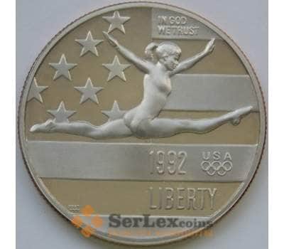 Монета США 1/2 доллара 1992 КМ233 Гимнастика арт. С02858