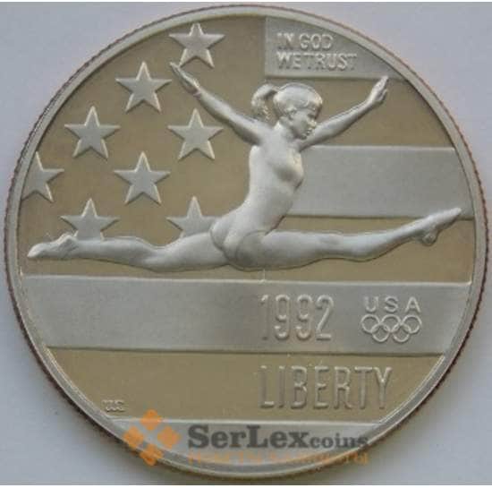 США 1/2 доллара 1992 КМ233 Гимнастика арт. С02858