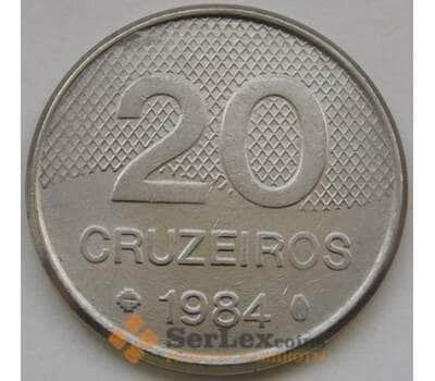 Монета Бразилия 20 крузейро 1981-84 КМ593.1 арт. С02938