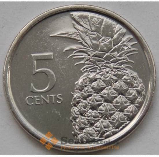 Багамские острова 5 центов 2015 UNC UC2 арт. С02943