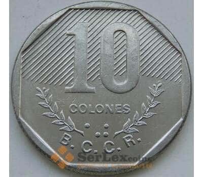 Монета Коста-Рика 10 колонов 1992 КМ215 AU арт. С02947