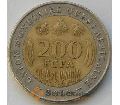 Монета Западно-Африканские Штаты 200 франков 2003-10 КМ14 арт. С02960