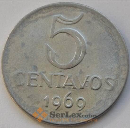 Бразилия 5 сентаво 1967-1975 КМ577 арт. С02966