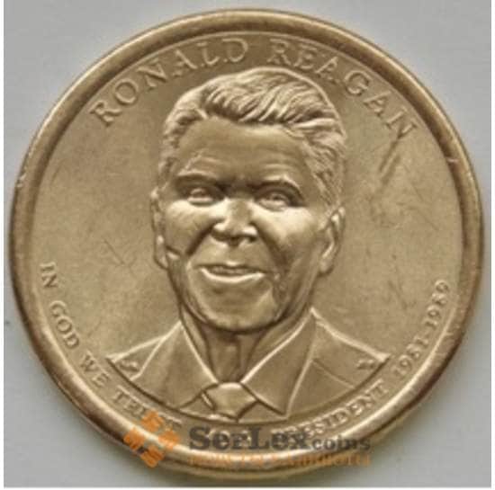 США 1 доллар 2016 40 президент Рональд Рейган P арт. С03037
