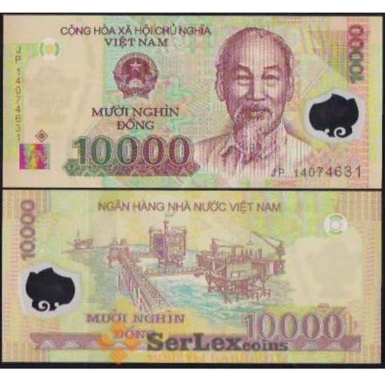 Вьетнам банкнота 10000 донг 2018 P119 UNC арт. В00872
