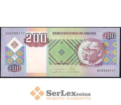 Банкнота Ангола 200 кванза 2011 UNC №148 арт. В00878