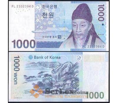 Банкнота Южная Корея 1000 вон 2007 Р54 UNC арт. В00879
