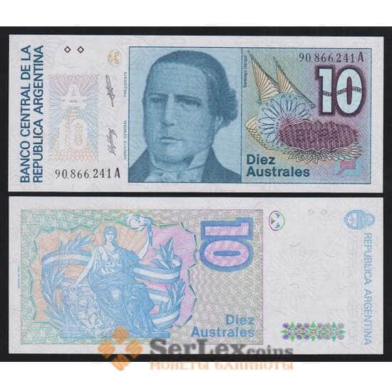 Аргентина 10 аустралей 1985 Р325 UNC арт. В00883