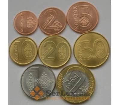 Монета Беларусь Набор 1 копейка  - 2 рубля 2016 (8шт) UNC арт. С03038