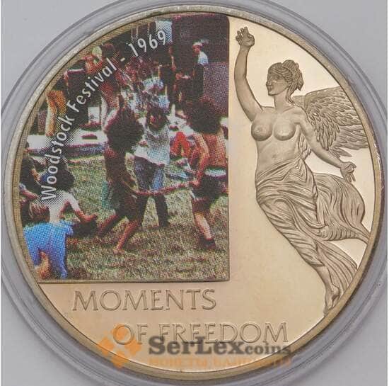 Либерия 10 долларов 2006 BU Фестиваль в Вудстоке арт. 31449