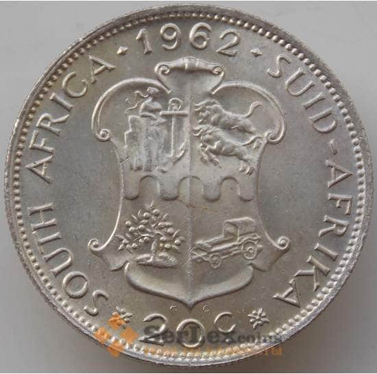 Южная Африка ЮАР 20 центов 1962 КМ61 UNC арт. 14145