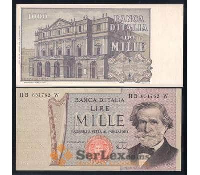 Италия банкнота 1000 лир 1973 (1969) Р101с UNC Верди арт. 42543