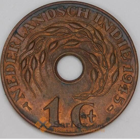 Нидерландская Индия 1 цент 1945 D КМ317 AU арт. 47679