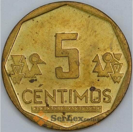 Перу 5 сентимо 2007 КМ304.4 aUNC арт. 57686