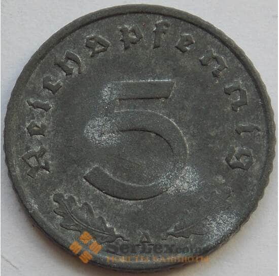 Германия 5 пфеннигов (рейхспфеннигов) 1940 A КМ100 VF (J05.19) арт. 15027