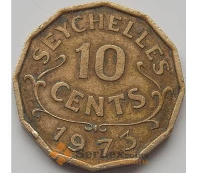 Монета Сейшельские острова 10 центов 1953-1974 КМ10 VF арт. 7922