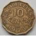 Монета Сейшельские острова 10 центов 1953-1974 КМ10 VF арт. 7922
