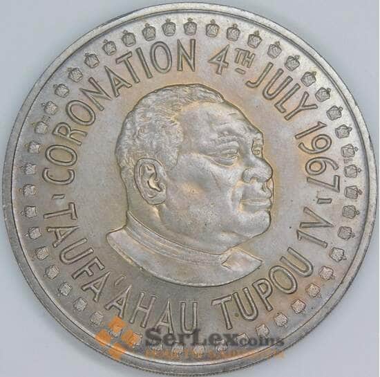 Тонга 2 паанга 1967 КМ19 BU Коронация Тауфа’ахау Тупоу IV арт. 56417 Тонга 2 паанга 1967 КМ19 BU Коронация Тауфа’ахау Тупоу IV арт. 56417