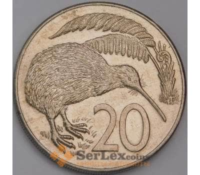 Монета Новая Зеландия 20 центов 1986 КМ62 AU арт. 40065