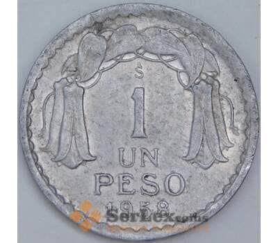 Чили 1 песо 1958 КМ179a XF арт. 57464