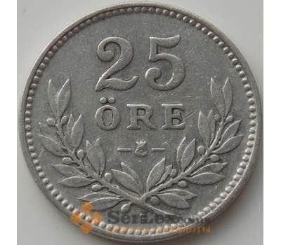 Монета Швеция 25 эре 1928 G КМ785 VF арт. 11876