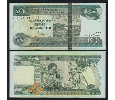 Эфиопия 100 бырр 1997 2004 Р52b UNC  арт. 52055