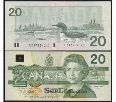 Канада банкнота 20 долларов 1991 Р97с XF арт. 48428