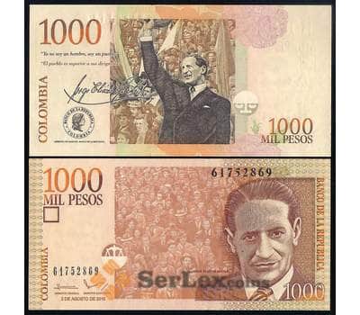 Банкнота Колумбия 1000 песо 2016 Р456 UNC  арт. 37052