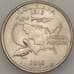 Монета США 25 центов 2002 P КМ333 XF Луизиана арт. 18907