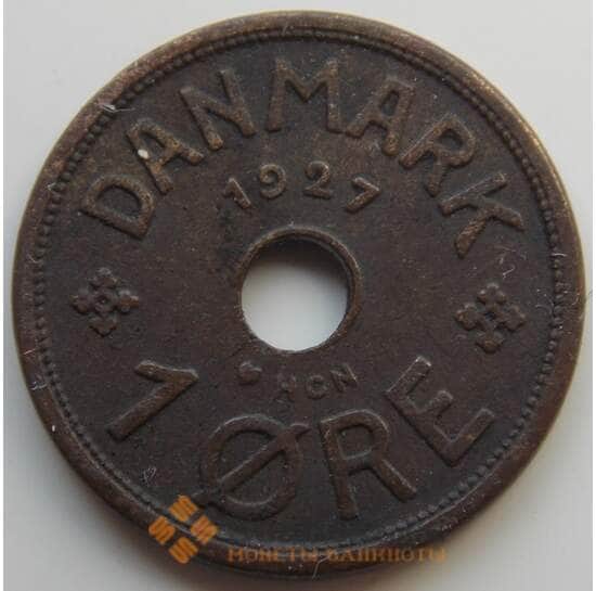 Дания 1 эре 1926-1940 КМ826.1 VF арт. 6652